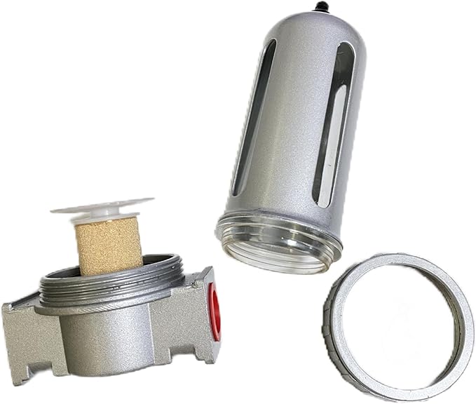 1/2" air compressor water separator Compressor Moisture Trap Filter with Semi-Auto Drain for Cleaner Dryer Compressed Air Lines