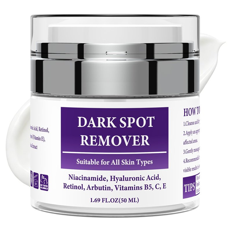 Jessasjet Dark Spot Remover for Face & Body, Advanced Corrector Cream with Niacinamide, Retinol, Arbutin, Hyaluronic Acid & Vitamins B5 C E, Fade Age Spots, Sun Spots, Freckles (1.69 Fl Oz)