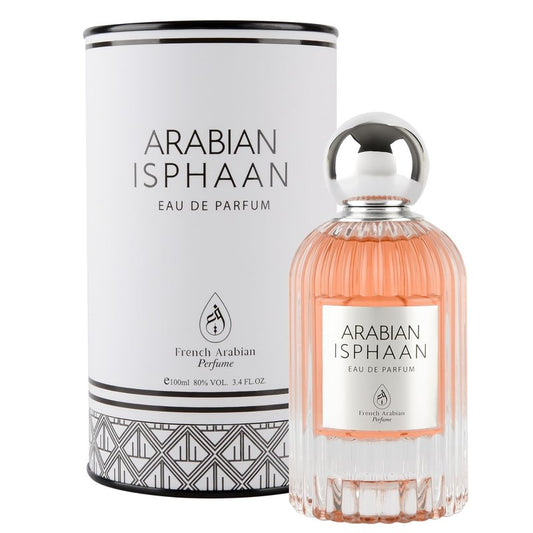 French Arabian Perfumes Arabian Isphaan 100ml EDP Unisex Eau de Parfum Oud Fragrance | Woody Floral Scent with Labdanum Rose Patchouli Saffron Oud & Sandalwood Notes | Luxury Oriental Perfume