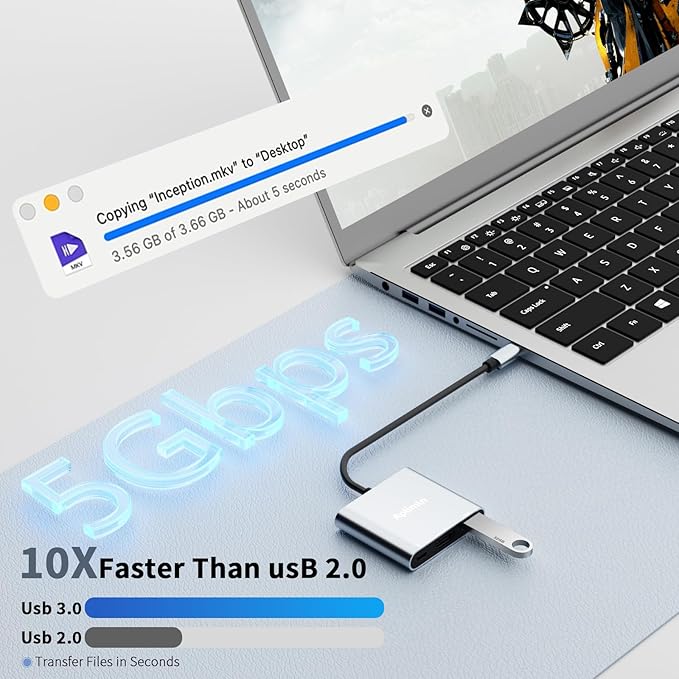 Aplimln USB C to HDMI Adapter, 4K@60Hz HDMI to USB-C Adapter with USBA 3.0 & 100W PD Port Multiport Digital AV Converter for MacBook Pro/Air, iPad, iPhone 15/16, Tablets, Switch, TV, Monitor and More