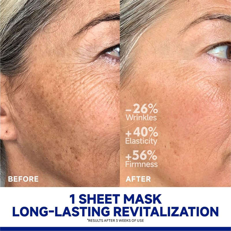 Dr Vincent Deep Hydrating Overnight Collagen Hydrogel Mask, Soothing Facial Mask for Calm Skin & Improve Firm-Looking Appearance, Peptides Renew Facial Masks for All Skin Types, 37gx5ea