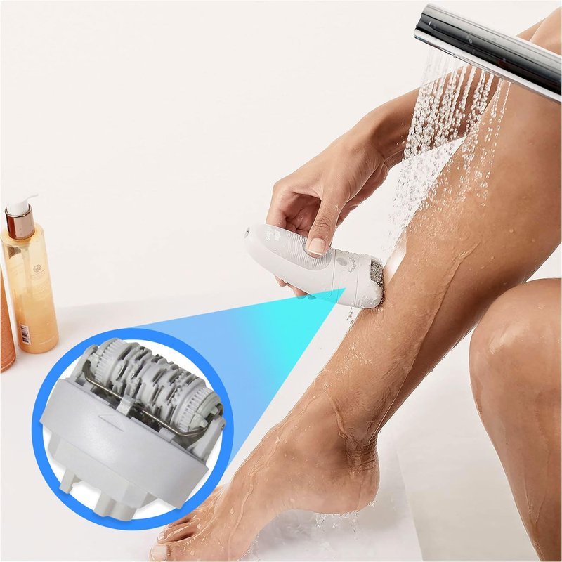 Braun Replacement Hair Removal Head 67030946 Compatible with Braun Silkepil 7 Xpressive Pro and Braun Silk Epil 5, White