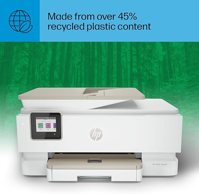 HP Envy Inspire 7955e Wireless Color Inkjet Printer, Print, scan, copy, Easy setup, Mobile printing, Best-for-home, 3 month Instant Ink trial included, AI-enabled (1W2Y8A)