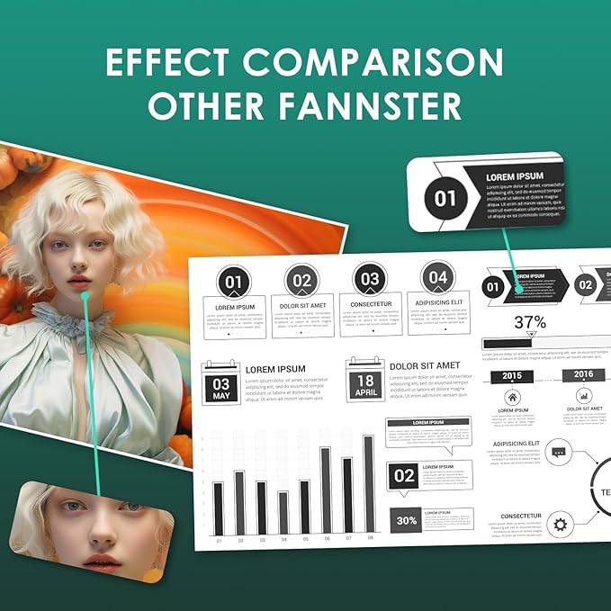 fannster 67XL Ink Cartridges Black Color Combo Pack Replacement for Ink 67 67XL 67XXL DeskJet 2755e 2755 2700e 2700 2734e 4155e Envy 6055e 6400 6000 Envy Pro 6458 Printer(1 Black and 1 Color)