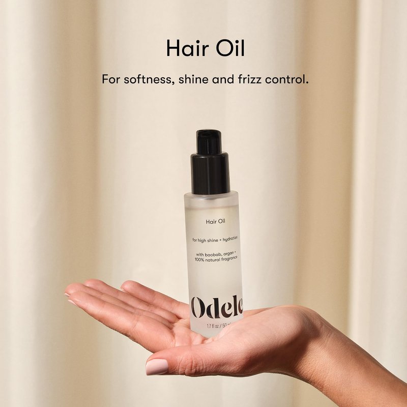 Odele Hair Oil with Baobab & Argan Oils, Lightweight to Smooth Frizz, Add Shine & Hydration, for All Hair Types, 1.7 Fl Oz