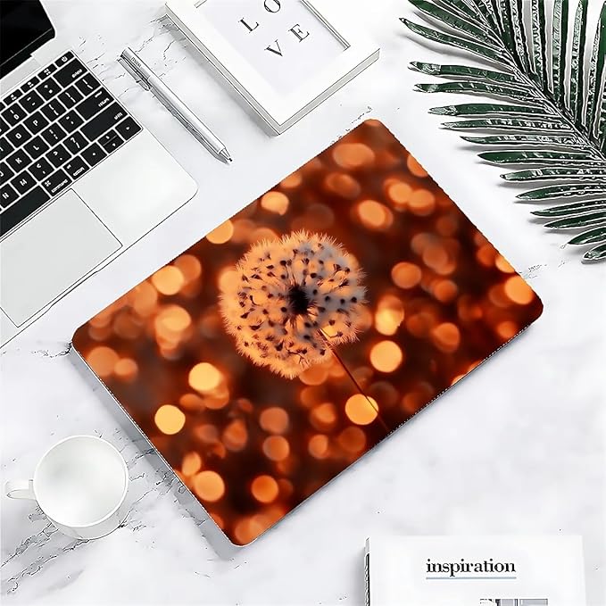 COTAIL Compatible with MacBook Air 13.3 13.6 Inch Case 2022 2021 2020 2019 Plastic Hard Shell Case Cover,13.3 Pro(A1706/A1708/A1989/A2159/A2289/A2338), Dandelion