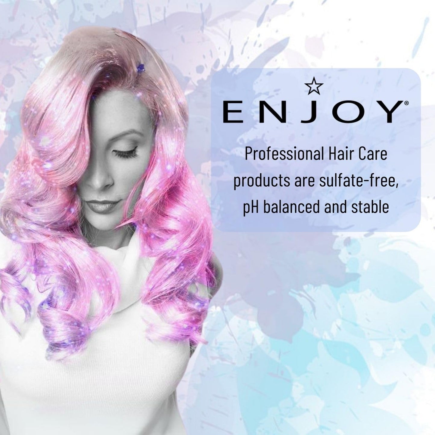 Enjoy Fiber Styling Gel, Firm Flexible Hold, Matte Finish, Easy Rinse, Castor Oil infused, Color-Safe, For Men & Women, 2.1 Oz
