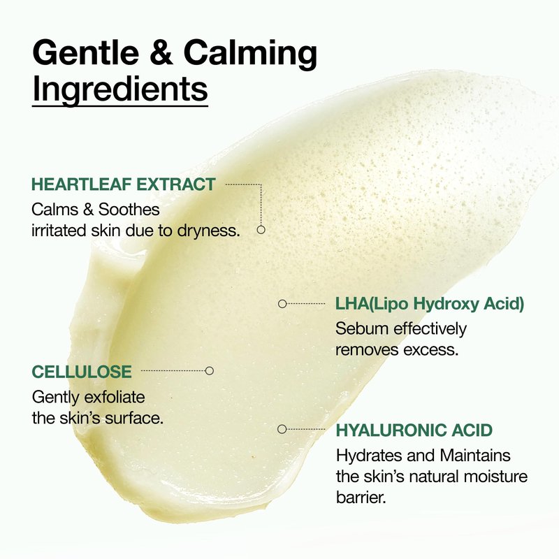 Anua Heartleaf LHA Moisture Peeling Gel, Gentle Exfoliation, Hydrating Facial Peel, Pore Care, Dead Skin Removal, Natural Cellulose, Soothing & Exfoliating for Normal Skin, Korean Skincare, 4.05 fl oz