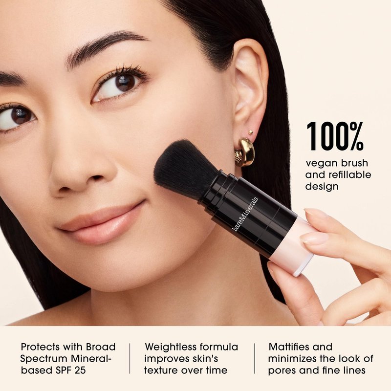 bareMinerals Mineral Veil Translucent Setting Powder, SPF 25 Translucent Refill, Vegan, Cruelty-Free & Dermatologist-Tested