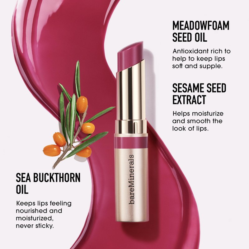 bareMinerals Dewy Lip Gloss-Balm, Hope, Vegan, Cruelty-Free & Dermatologist-Tested