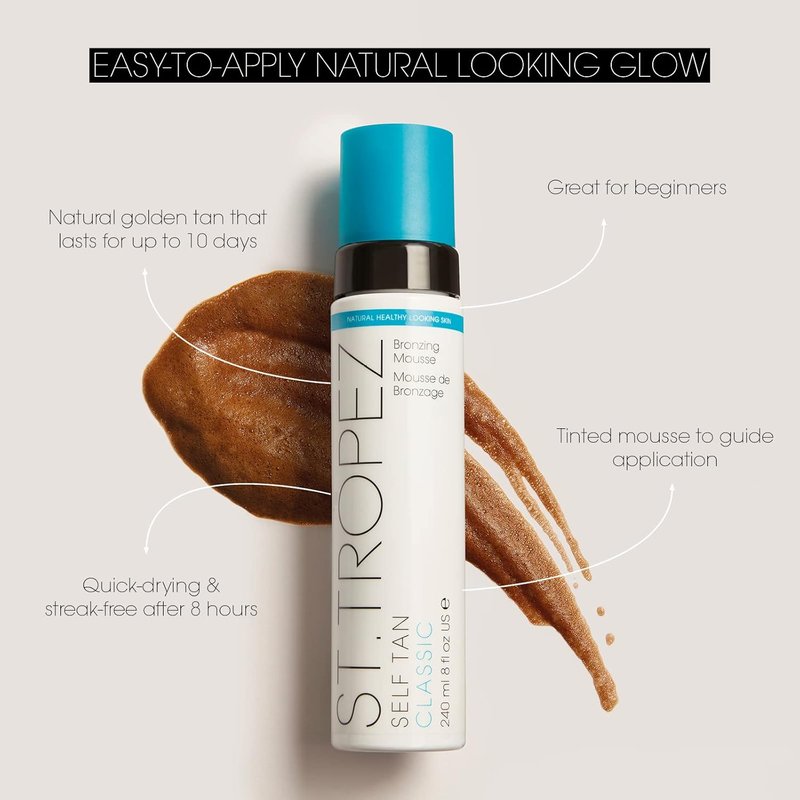 St. Tropez Face & Body Bundle - Classic Mousse & Purity Face Mist | Streak-Free, Vegan Formula