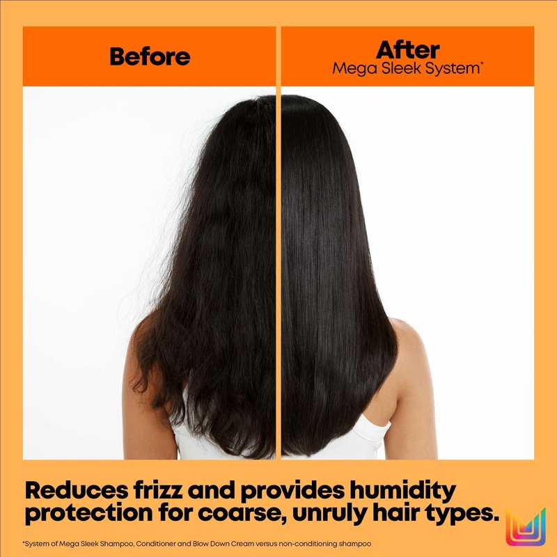 MATRIX Total Results Mega Sleek Shampoo | Controls Frizz & Smooths Hair | With Shea Butter | For Unruly Hair