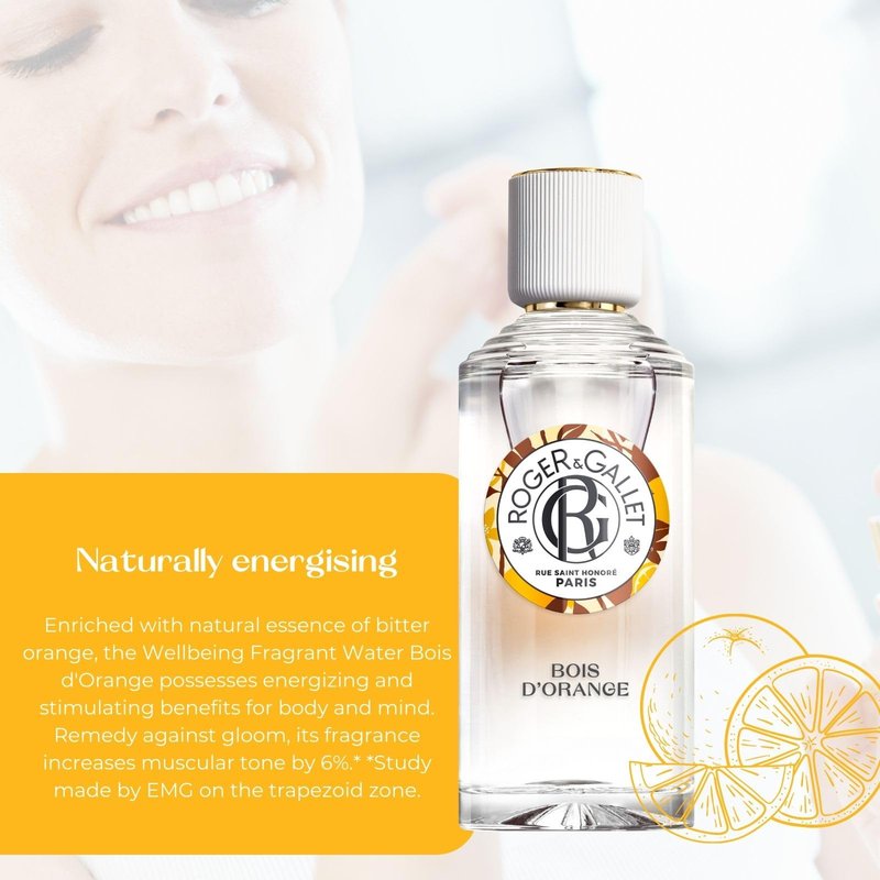 ROGER & GALLET | Fragrant Water Body Spray for Women | Bois D'Orange - Orange Wood 1 Oz.