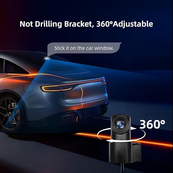 12" Rear View Mirror Camera,4 Channel Mirror Dash Cam Front and Rear Inside,Backup Camera for Cars,5.8GHz WiFi 360 Smart Rearview Camera,APP,GPS,Night Vision Backup Camera, Free 128GB SD Card