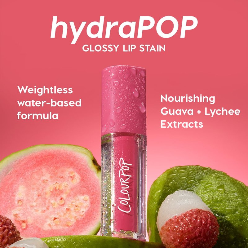 ColourPop HydraPop Glossy Lip Stain - Hydrating Lip Gloss with Soft Tint | Non-Drying, Long-Lasting, Juice Box (0.11 Fl Oz)