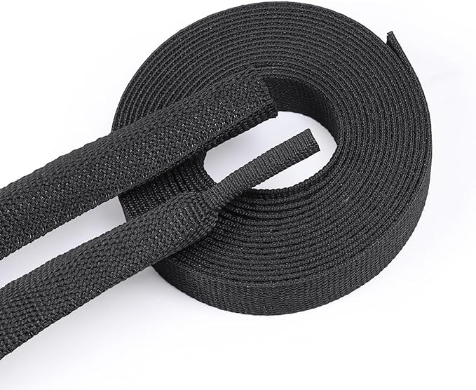 BuyUneed Braided Sleeving 2:1 Shrinkable Fabric Heat Shrink Tubing- Abrasion Protection Flexibility Wiring Harness Cable Sheath (1/2" ID, 16ft)