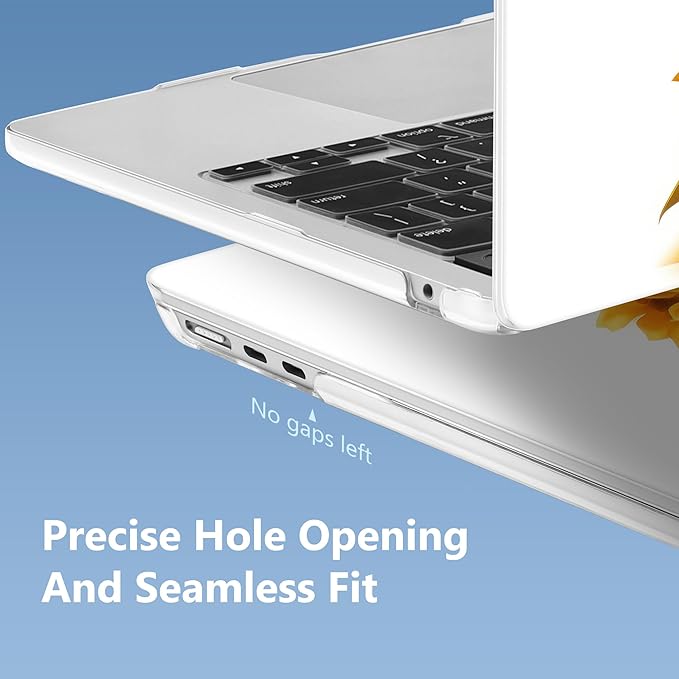 Mektron Case for 2026 MacBook Air 15 INCH M5 A3448 Compatible with M4 A3241 /M3 A3114 /M2 A2941 Printed Plastic Hard Shell Cover with 15.3" Liquid Retina Display Touch ID- Cute Cow