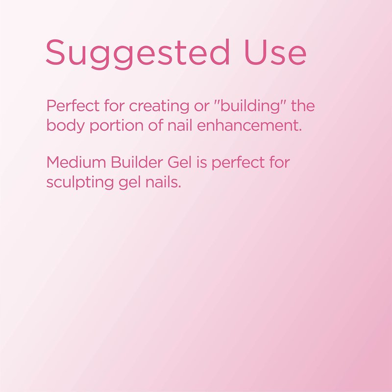 Young Nails Synergy Gel System, Building Gel - Hard Builder Gel, Superior Adhesion & Strength, Structured Nail Gel Builder - Build Gel, Pink, 30g
