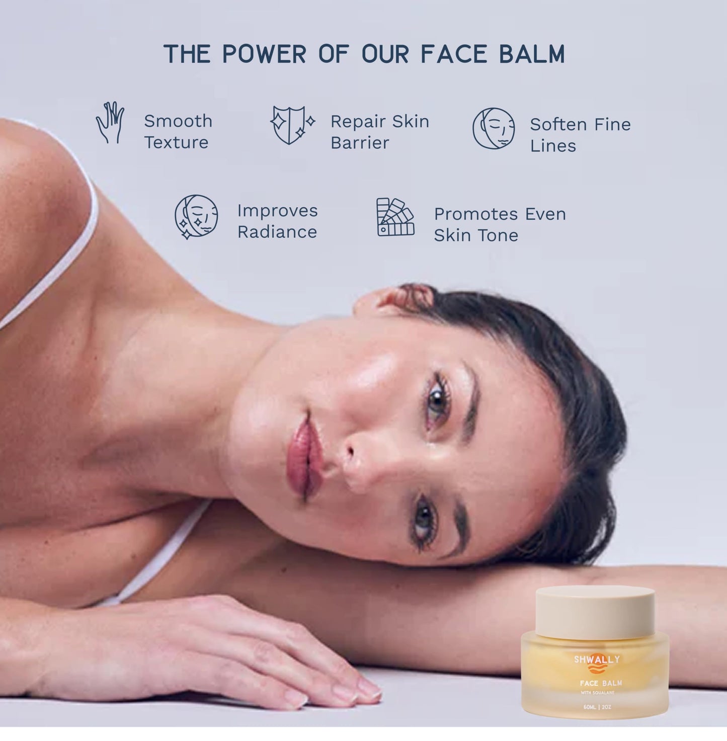 Shwally Tallow & Squalane Non-Comedogenic Face Balm - Tallow Moisturizer - 100% Grass-Fed Tallow, Squalane & Calendula Flowers - Creates Soft, Smooth Skin - 2 Oz (Organic Vanilla + Frankincense)