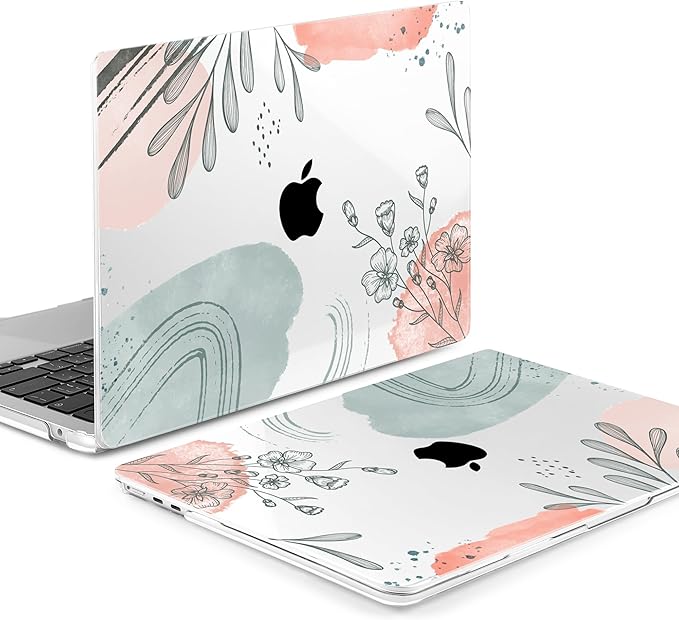 MEEgoodo for M5/M4/M3/M2 MacBook Air 15 inch Case 2026 2025 2024 2023, Case Fit Model (A3448/A3241/A3114/A2941) for MacBook Air 15.3 inch, Watercolor Floral 3