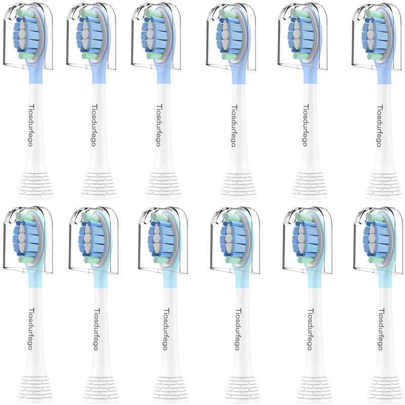 Replacement Toothbrush Heads for Philips Sonicare Replacement Heads C3,A3,4100,Electric Replacement Brush Heads for Phillips Sonicare Toothbrush C3,4100,A3,W,for Philips Sonic Care Brush,12 Pack