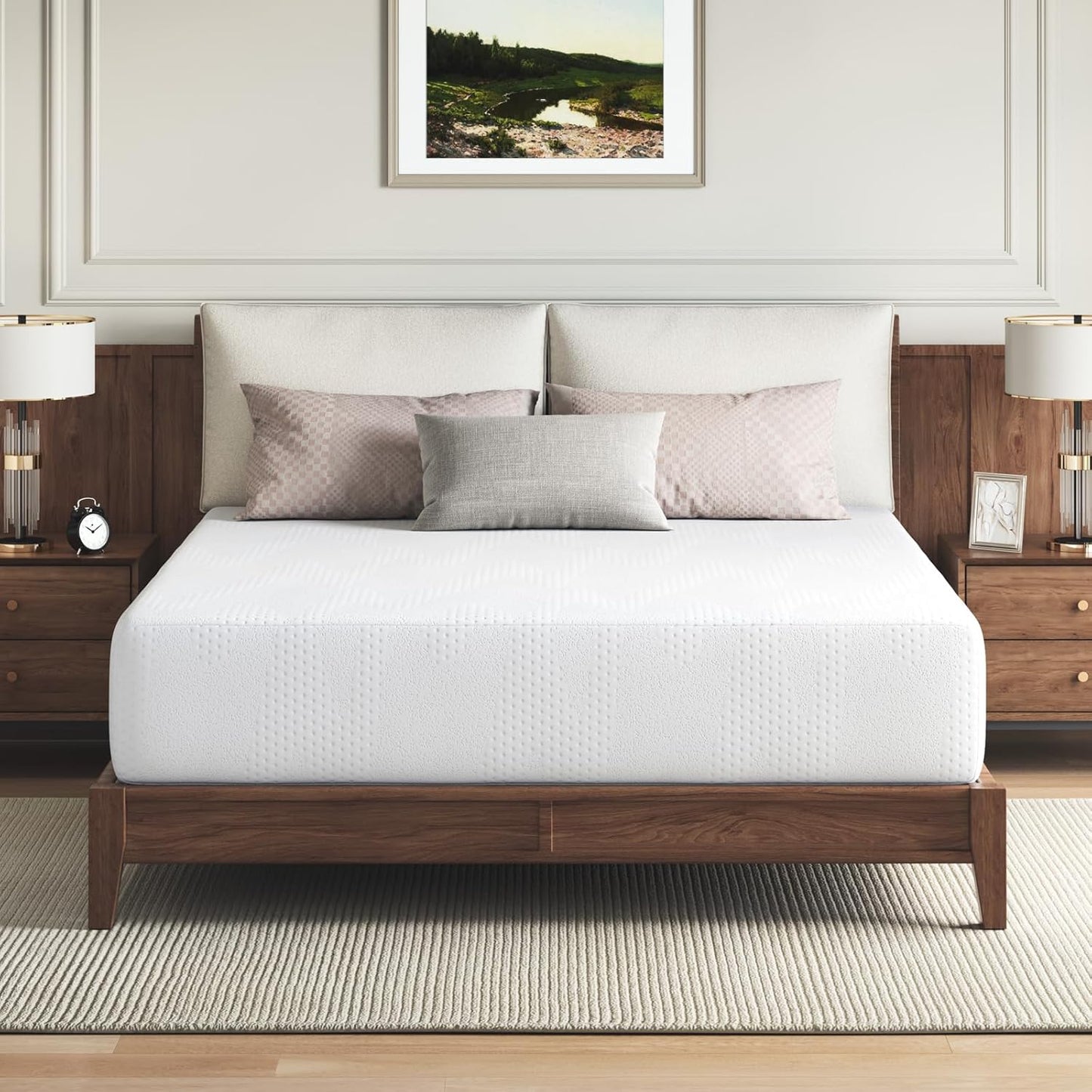 Novilla California King Mattress - 14-Inch Gel Memory Foam for Cooling Comfort | CertiPUR-US Certified, White