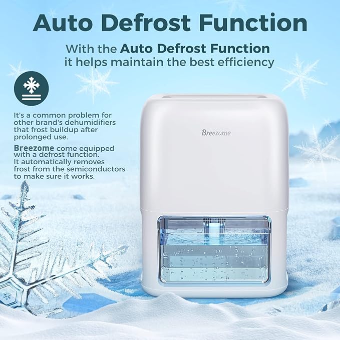 60 OZ Dehumidifiers for Home, Dual-Semiconductor Quiet Dehumidifier with Timer Sleep Mode Auto-Off 7 Colors Light Portable Small Dehumidifiers for Bathroom, Cloakroom, RV