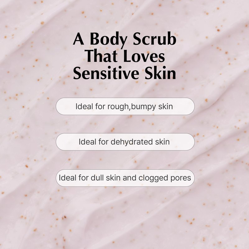 Monday Surf K Body Scrub Cream with Glycolic Acid – Moisturizing Vanilla floral Scent Exfoliating Scrub for Shaving Prep & Bumpy Skin – Vegan, Microplastic-Free, 9.5 oz