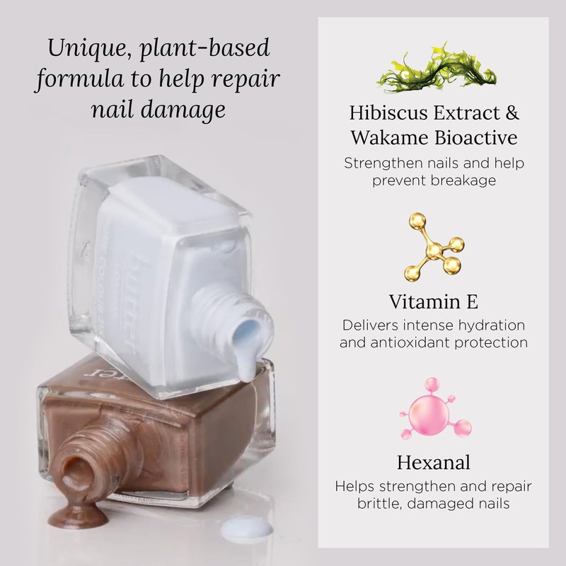 butter LONDON PC21X Nail Lacquer Polish, Cotton Buds - Fast-Drying, Long Lasting Gel-Like Finish & Chip-Resistant Nail Lacquer Helps Protects & Strengthens Nails - Vegan & Cruelty-Free
