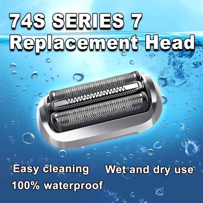 2PAKCS 74S Series 7 Electric Replacement Shaver Head Accessories Series 7 Electric Shaver blade Compatible with Braun Series 7 7120s, 7125s, 7127cs, 7171cc, 7175cc, 7185cc and 7189cc