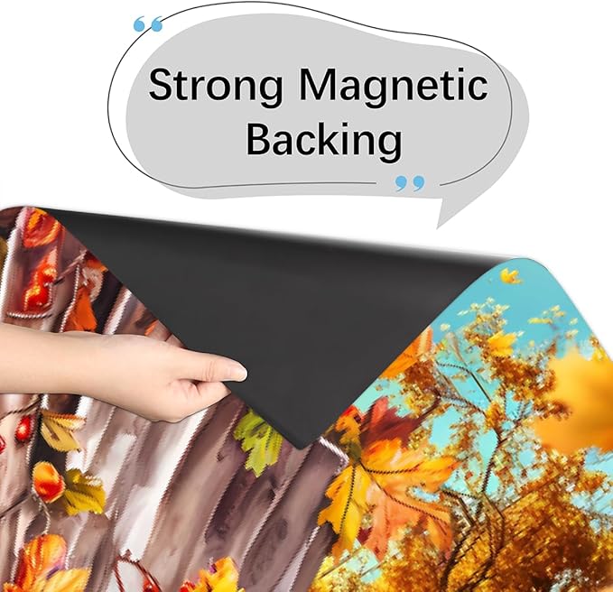Autumn House Fall Dishwasher Magnet Cover for The Front Magnetic Dishwasher Door Covers Dish Washer Sticker Wrap Home Decorative Appliances Panel Decal Kitchen Decor 23" x 26" (Magnetic)