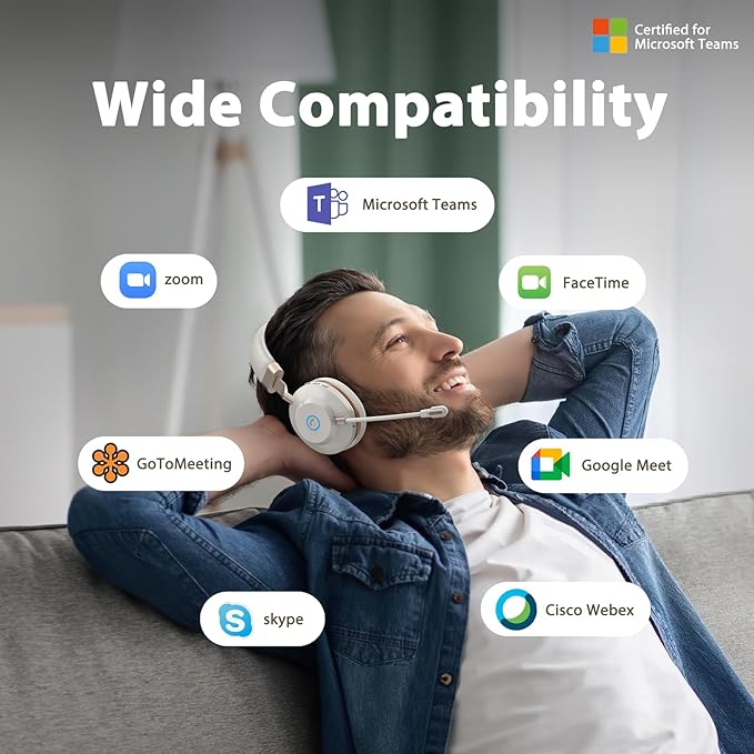 Vonztek Wireless Headset with Microphone