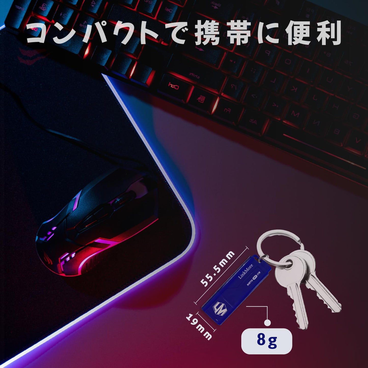 LinkMore NR770 1TB USB 3.2 Gen2 Flash Drive, Read Speed up to 1000MB/s, Write Speed up to 800MB/s, Thumb Drive