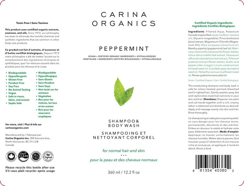 Peppermint Shampoo & Body Wash