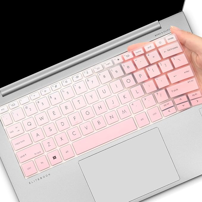 Keyboard Cover for HP EliteBook 830 835 840 845 1040 G9 G10 13.3 14 inch Laptop Accessories Keyboard Protective Skin (Not fit The 830/840/845/1040 G8 G7 G6 G5 G4 G3) -Ombrepink