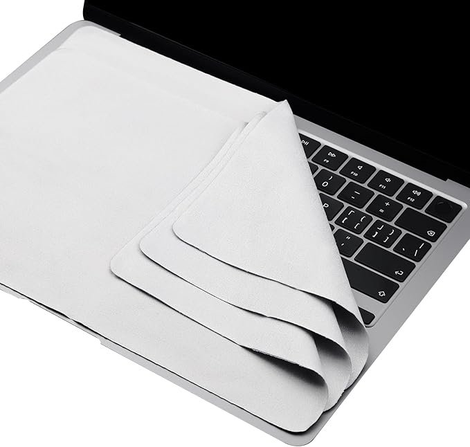 MUBUY-GOL 3 Pack Microfiber Liner Cleaning Cloth 13" with Screen Keyboard Imprint Protection, Laptop Keyboard Protector Compatible with MacBook Neo13/Pro13 /Air 13" and MacBook Pro 14“