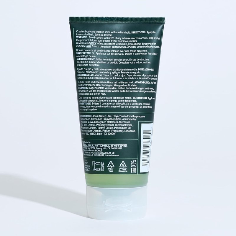 Tea Tree Styling Gel - Medium Hold Hair Gel for All Hair Types | High-Shine Finish