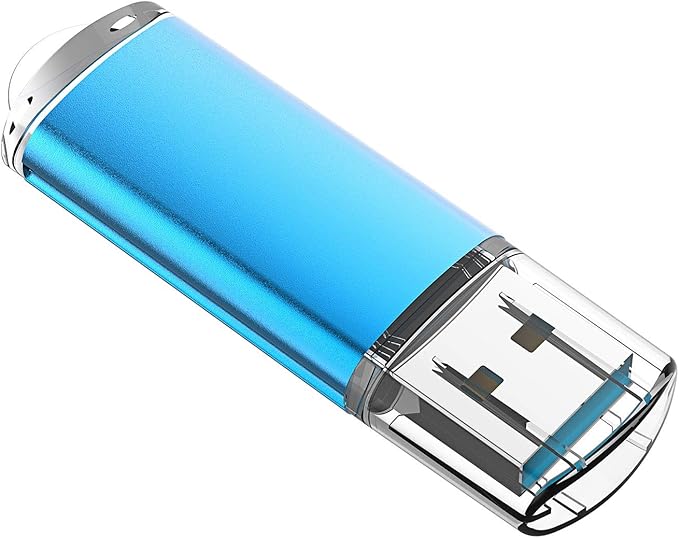 TOPESEL 2pack 128GB USB 3.0 Flash Drive High Speed Thumb Drive Memory Stick Jump Drive USB Zip Drive for PC laptops, Tablets, TVs, car Audio Blue(128GB 2Pack)