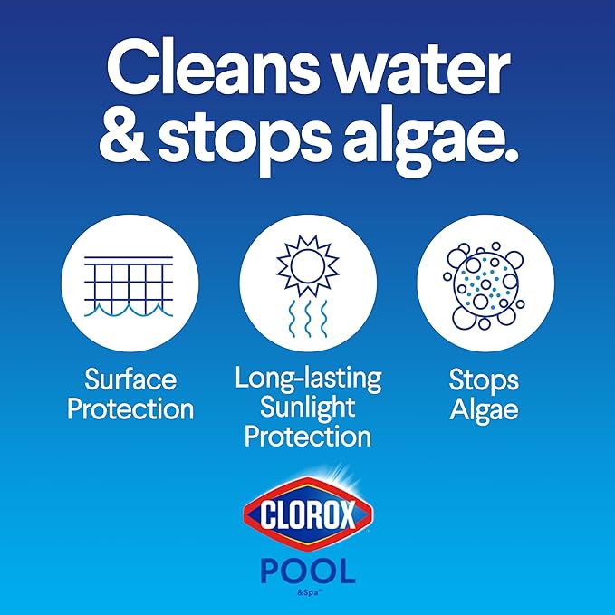 Clorox® Pool&Spa™ XtraBlue 3” Swimming Pool Chlorinating Tablets, Kills Bacteria & Stops Algae (25 LB)