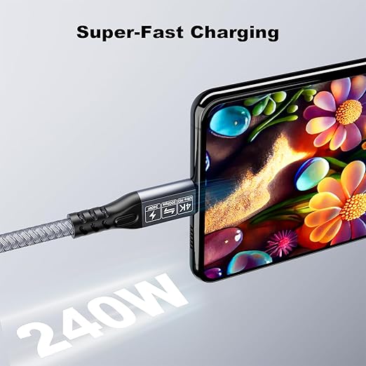 20Gbps USB C 3.2 Extension Cable, USBC 3.2 Gen2 Type-c Male to Female Extender Cable Ultra HD 4K@60Hz 240W Charging 20Gbps Data Transfer Compatible with External SSD eGPU (Extension 20G 240W-0.25M)