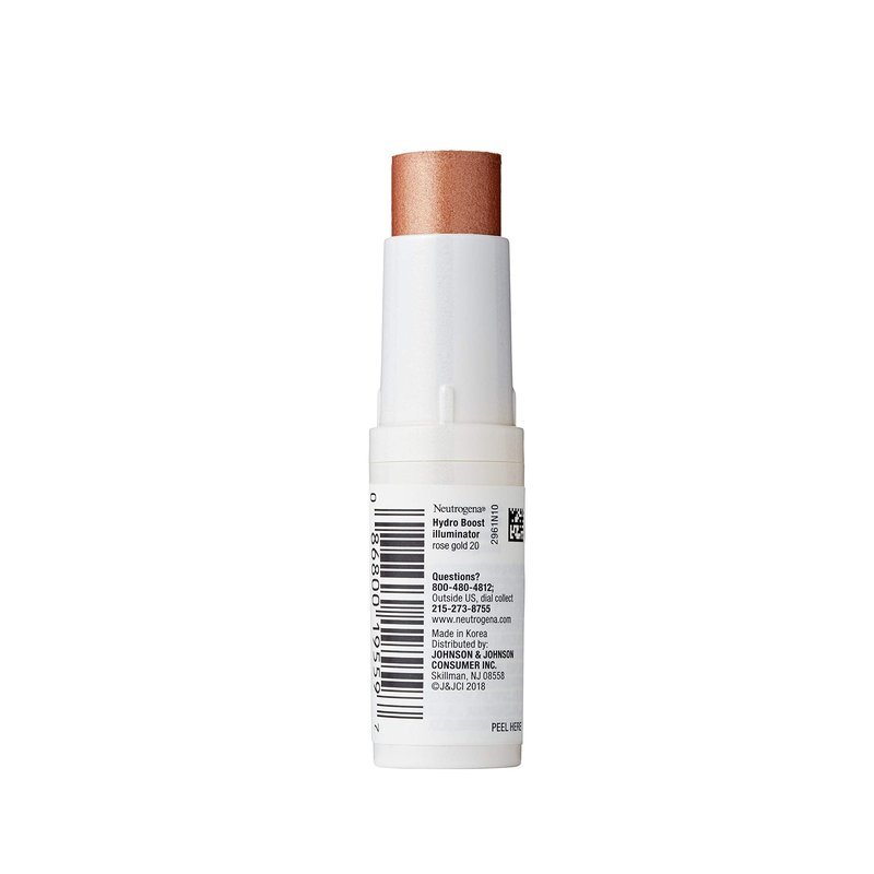 Neutrogena Hydro Boost Illuminator Makeup Stick with Hyaluronic Acid, Moisturizing Highlighter to Improve & Illuminate Skin, Dermatologist-Tested with Mistake-Proof Application, Rose, 0.29 oz
