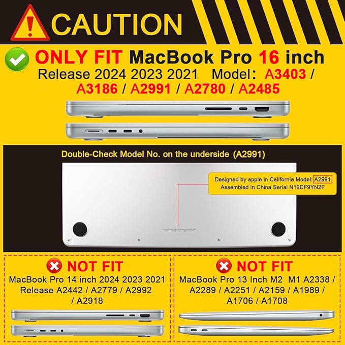 Batianda Heavy Duty Case for New MacBook Pro 16 inch 2026 M5 2024 M4 2023 M3 2021 M2 Pro Max Chip- Ergonomic Foldable Kickstand (Holds 22lbs/Zero Wobble) Matte Translucent Rugged Armor Cover, Blue