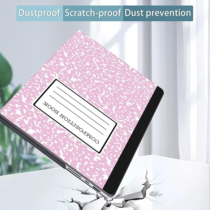Tuiklol for MacBook Pro 14 Inch Case 2024-2021 Release M4 A3112 A3401 A3185/M3 A2918 A2992/M2 A2779/M1 A2442 Pro/Max,Hard Shell Case with Screen Protector for Touch ID,Composition Book