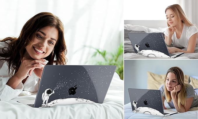 DONGKE Compatible with MacBook Pro 16 Inch Case (2026-2021 Release, M5 M4 M3 M2 M1 Pro/Max Chip), Plastic Hard Shell Cover with Keyboard Cover & Screen Protector for MacBook Pro 16", Astronaut