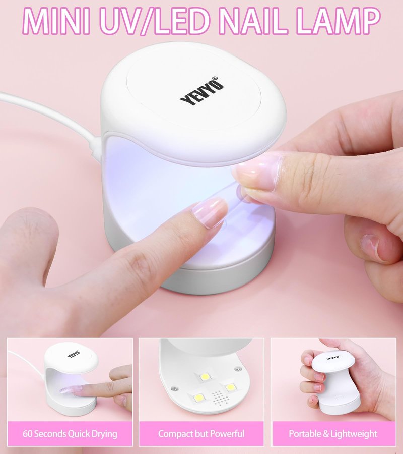Acrylic Nail Kit with Drill and UV Light, Nail Kit for Beginner with Everything, 24 Glitter Acrylic Powder Monomer Liquid Set with Drill for for Home Nail Salon
