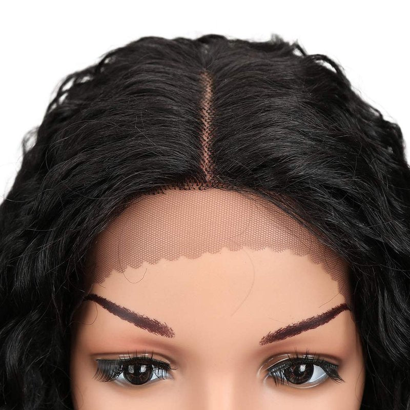 Joedir Ombre Blonde Lace Front Wig | 24" Long Curly Synthetic Hair for Black Women - 130% Density