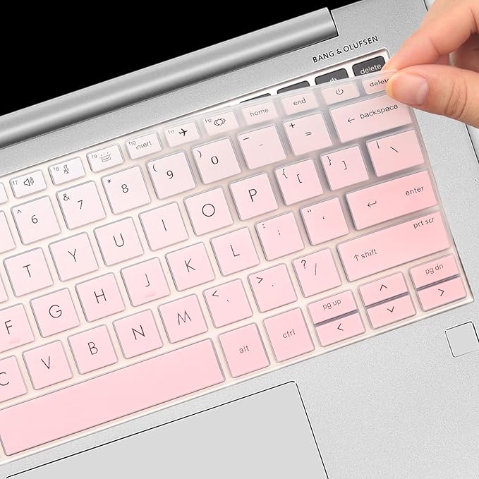 Keyboard Cover for HP EliteBook 830 835 840 845 1040 G9 G10 13.3 14 inch Laptop Accessories Keyboard Protective Skin (Not fit The 830/840/845/1040 G8 G7 G6 G5 G4 G3) -Ombrepink