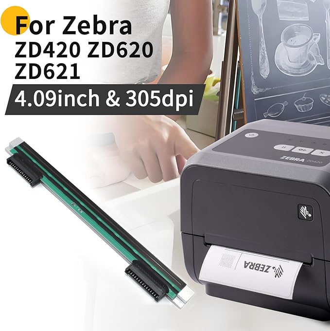 P1080383-227 New Printhead for Zebra ZD420 ZD620 ZD621 D/T-Series Thermal Mobile Label Printer 300dpi Genuine P1080383-416