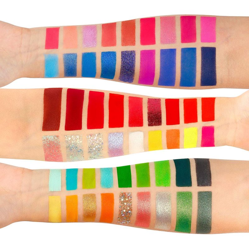 DE'LANCI Big Colorful Eyeshadow Palette Professional 54 Color Board Eye Shadow Bright Neon Glitter Matte Shimmer Makeup Pallet Highly Pigmented Powder EyeShadow for Women Girl Halloween Christmas Gift