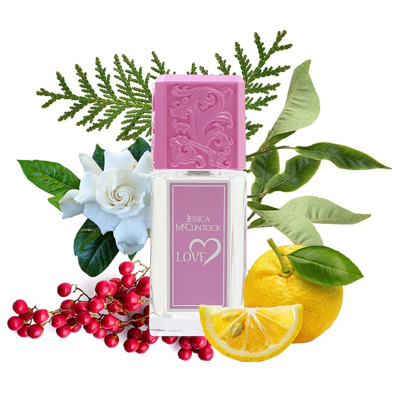 Jessica McClintock Love Eau De Parfum Spray for Women, 3.4 oz - Bright Floral Scent with Yuzu, White Tea, Gardenia, Jasmine & Amber, Romantic Long-Lasting Fragrance